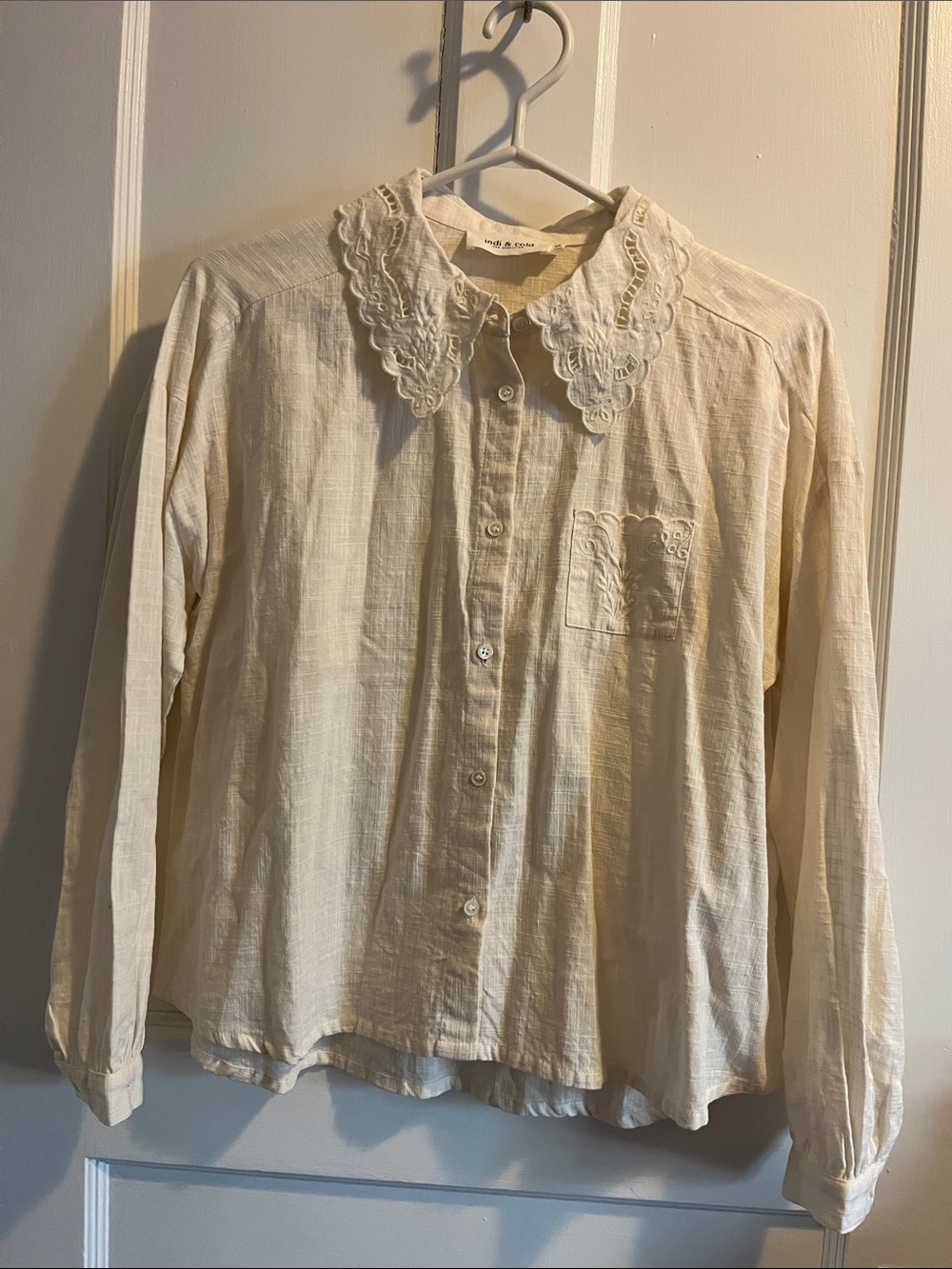 indi & cold cotton blouse